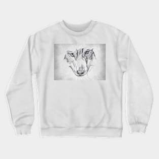 Wolf - Handmade Pencil Drawing Crewneck Sweatshirt